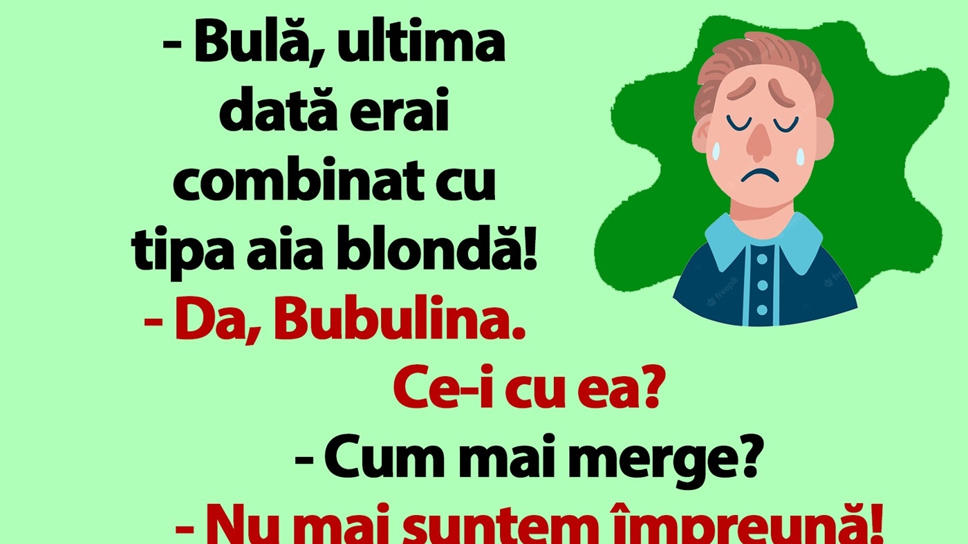BANC | Bulă e trist: "Mi-a interzis doctorul s-o mai fac cu Bubulina!"