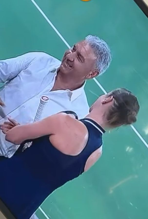 Tatăl Simonei Halep pe terenul de tenis alături de fiica lui/ sursă foto: social media