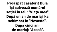 BANC | Proaspăt căsătorit, Bulă își salvează numărul soției în telefon: Viața mea. După un an de mariaj...