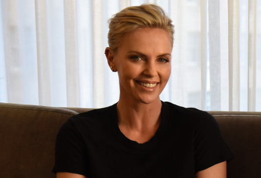 Actress Charlize Theron poses for a photo on April 8, 2018 at the Fairmont Hotel in San Francisco, California. Theron and director Jason Reitman later attended a tribute to Charlize Theron and a screening of their new movie, "Tully," at the Castro Theatre. (Photo By Haley Nelson)