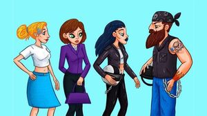 Test IQ exclusiv pentru genii | Una dintre aceste 3 femei este măritată cu bărbatul din imagine. Care?