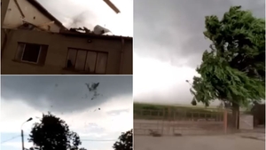 A fost rupere de nori la Brăila, iar o tornadă i-a îngrozit pe localnici. Mai multe orașe din România, afectate de un cod portocaliu de fenomene meteo extreme. VIDEO