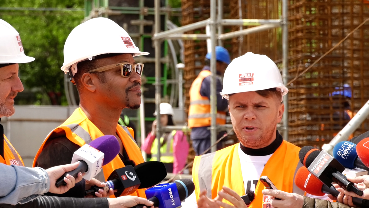 Codin Maticiuc, alături de actorul premiat la Oscar! Cuba Gooding Jr., pe șantierul clinicii de 16 milioane de euro din Capitală