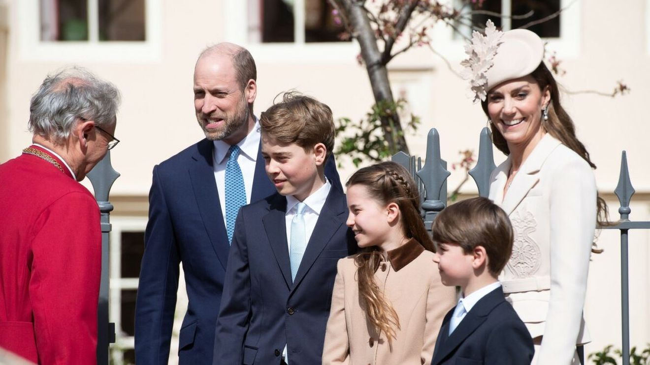 Prințul William, Kate Middleton și copiii lor au participat la prima slujbă de Paște de la diagnosticarea cu cancer a prințesei