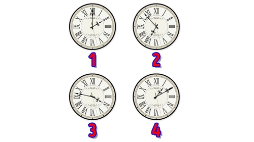 Test de inteligență | Care dintre cele 4 ceasuri nu este în regulă?