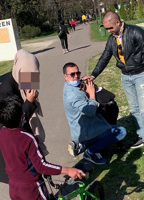 Micuțul Noah, "accidentat" în parc