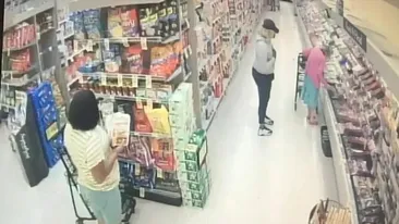Femeie de 63 de ani, prinsă furând pâine și fructe din supermarket. Polițiștii i-au plătit ei produsele furate, după ce i-au auzit povestea