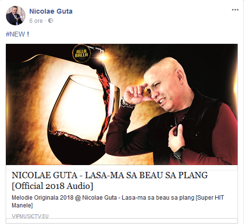 Ce a postat pe Facebook Nicolae Guţă la câteva ore după ce Beyonce de România a aflat dacă are sau nu cancer