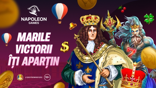 (P) Cel mai nou casino online din România, Napoleon Games, te așteaptă cu o selecție imperială de jocuri