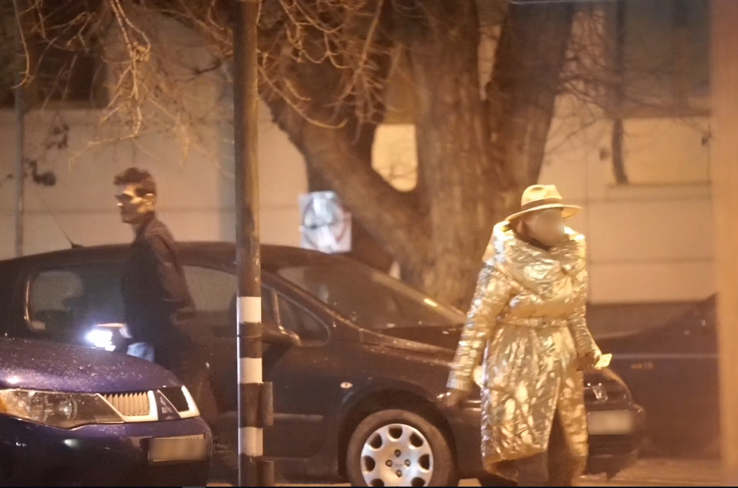 George Burcea, întâlnire nocturnă cu o blondă