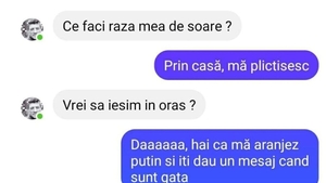 Bancul de weekend | "Vrei să ieșim în oraș?"