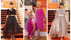 Raisandra a strălucit pe catwalk-ul de la Paris în creațiile unor designeri români! Imagini de colecție cu talentata cântăreață