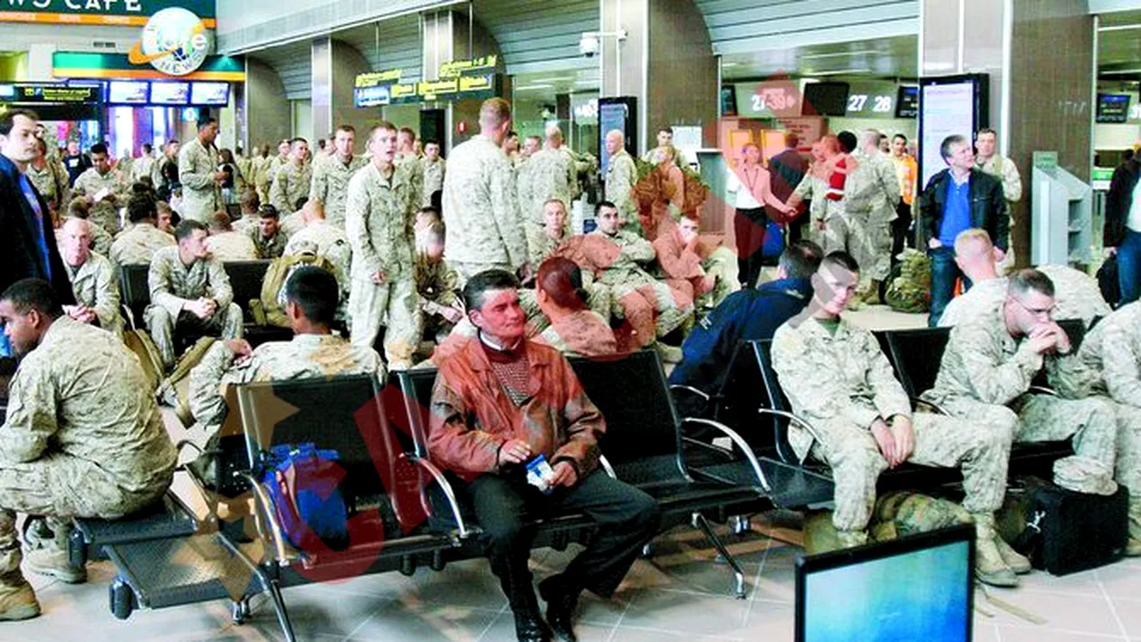 Militari americani blocati pe aeroport