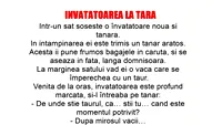 BANC | Într-un sat sosește o învățătoare nouă și tânără