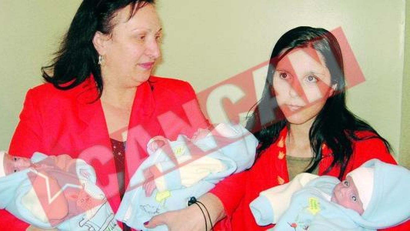 Tripletii din Targu Jiu Si mamica lor au ajuns acasa