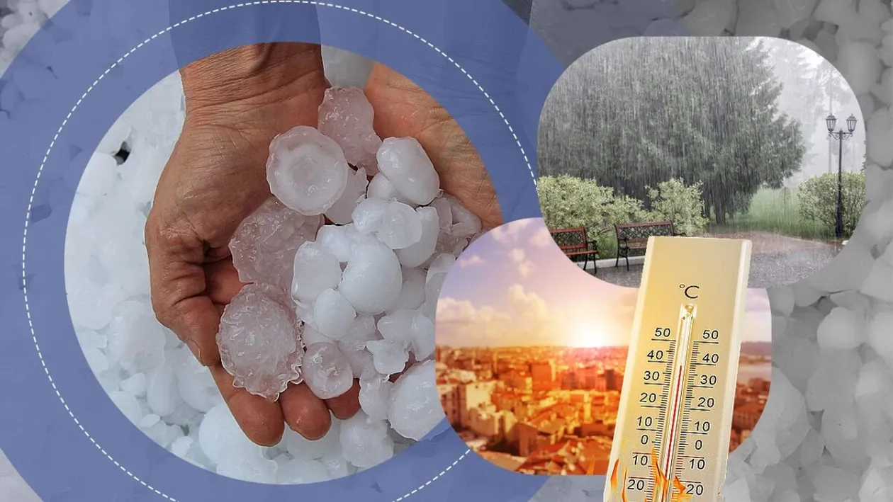 Prognoza meteo azi, 8 august 2026. Averse torențiale, grindină și temperaturi ridicate în mai multe zone din țară