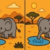 Test de inteligență | Acești doi elefanți par identici, dar nu sunt. Descoperiți cele 3 diferențe!