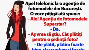 BANC | Apel telefonic la o agenţie de fotomodele din București: "Cât plătiți pentru o ședință foto?"