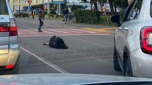 Imagini șocante în Satu Mare. O femeie căzută în mijlocul șoselei este ignorată de toată lumea: „Doar un șofer a oprit”