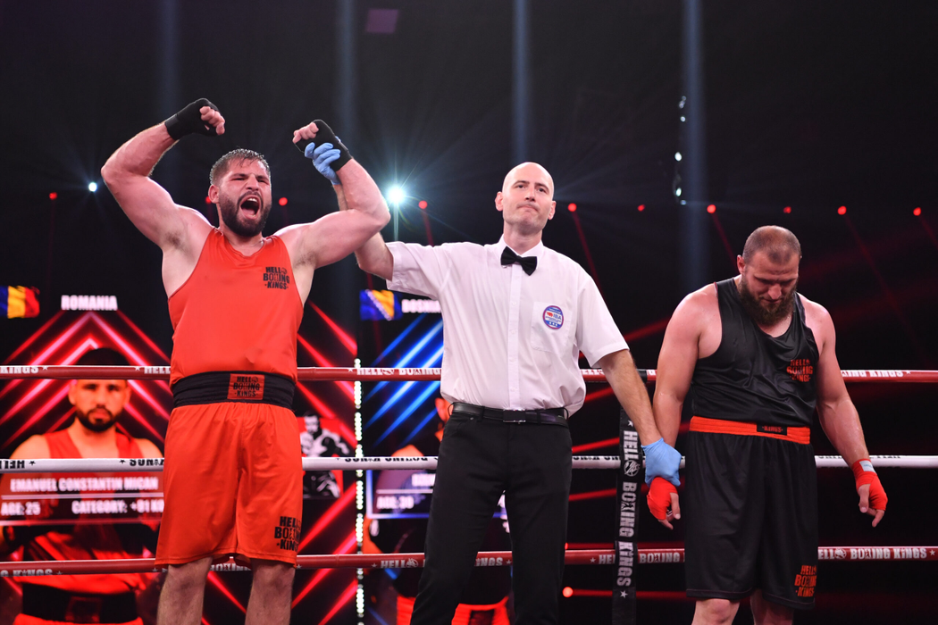 Emanuel Mican  în ringul HELL Boxing Kings