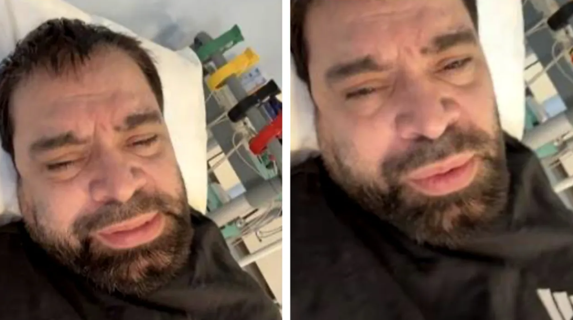 Florin Salam, pe patul de spital/ Sursa foto: TikTok