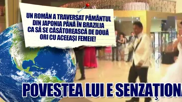 Un roman a traversat Pamantul din Japonia pana in Brazilia ca sa se casatoreasca de doua ori cu aceeasi femeie! Povestea lui e sen