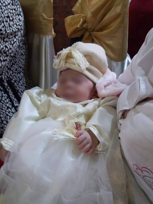 "Bebelușa-minune" din Balș a fost creștinată