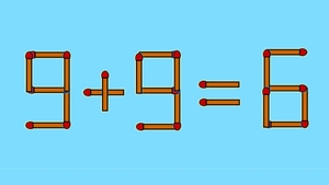 Test IQ cu chibrituri | Corectați 9 + 9 = 6, mutând un singur băț