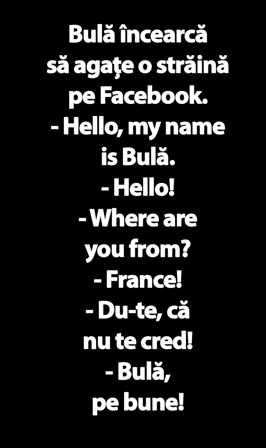 Bancul zilei