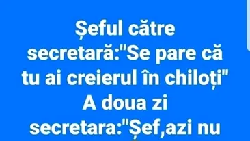 Bancul sfârșitului de săptămână | Șeful și secretara