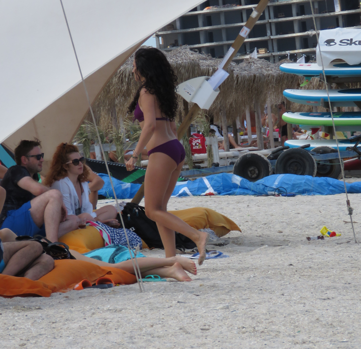 Doinița Oancea a ”încins” plaja din Mamaia