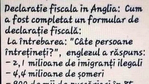 Bancul de weekend | Cum completează englezii declarațiile fiscale