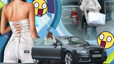 Sexy-asistenta de la Antenă se descurcă! Schimbă mașinile în funcție de sezon