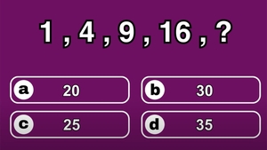Test de inteligență | Ce număr urmează în seria: 1, 4, 9, 16?