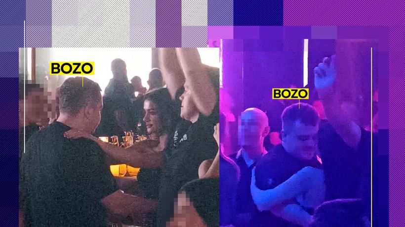 Răzvan, fiul europarlamentarei Rovanei Plumb, show de zile mari la NUBA. Atingeri senzuale și dansuri lascive cu “Bozo”!