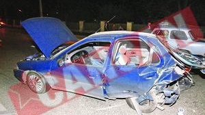 Un BMW si un Ford s-au facut praf pe DN1