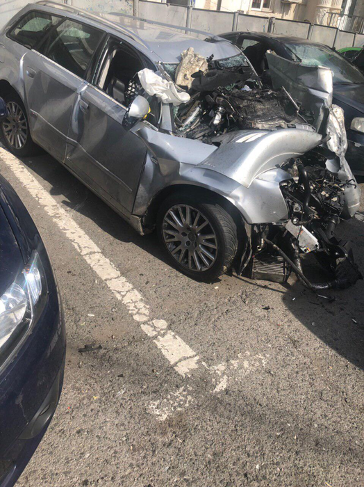 Audi-ul în care și-a găsit sfârșitul Dany Vicol  este un morman de fiare vechi!