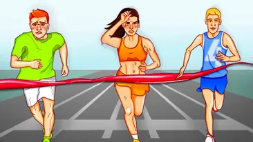 Test de inteligență | Care dintre cei 3 atleți trișează?