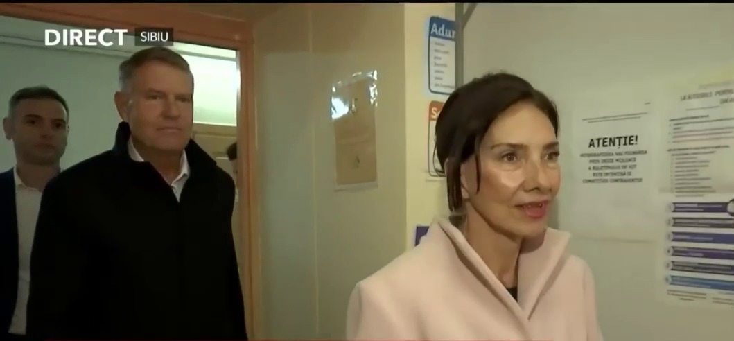 Carmen Iohannis a votat la Sibiu. (captură video)