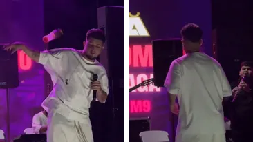 Babasha, incident neplăcut în timpul unui concert. Un spectator a aruncat o sticlă pe scenă: ”Nu e frumos din partea voastră!”