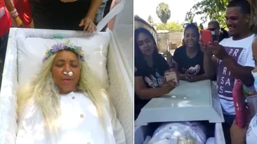 Nebunie curată! O femeie și-a înscenat propria înmormântare să vadă dacă prietenii o plâng