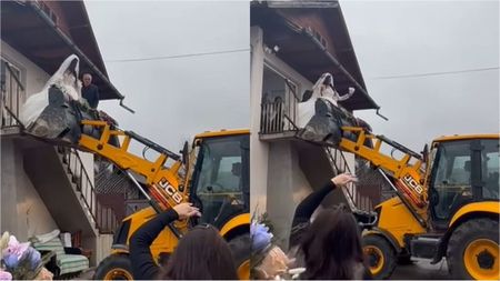 Nu e un banc! Cum au fost scoasă din casă această mireasă, în ziua nunții