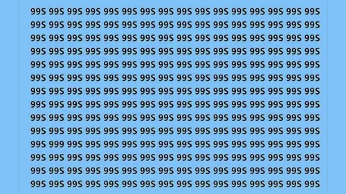 Test de perspicacitate | Ești genial dacă poți găsi numărul 999 în maximum 9 secunde