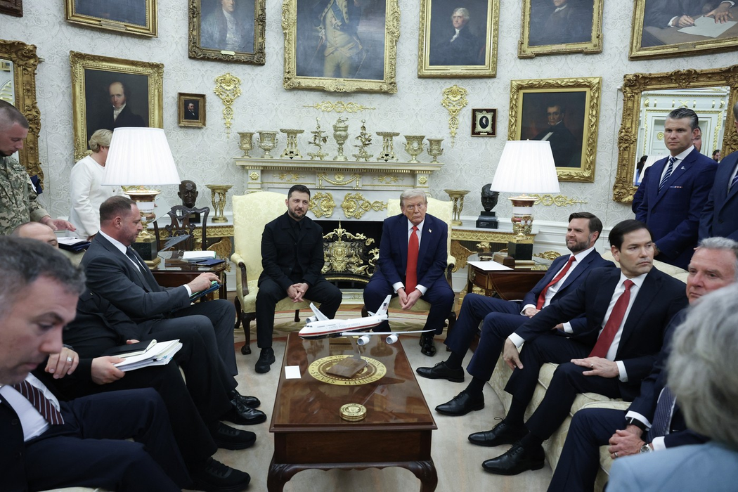 Întâlnirea dintre Zelenski-Trump și liderii UE/ sursă foto: Profimedia