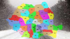 Orașele din România în care sunt anunțate 7 zile de ninsori în ianuarie 2025, de către meteorologii Accuweather