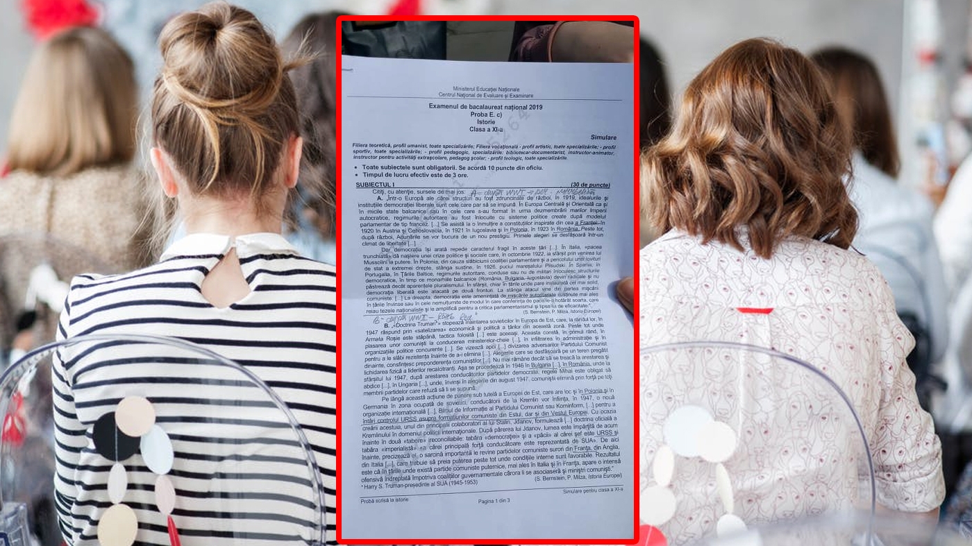 Bacalaureat 2022 | Rezolvarea subiectelor la istorie, a doua probă de la BAC
