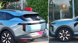 Dacia Striker, surprinsă din nou în trafic. Noul model a fost fotografiat chiar într-o stație GPL