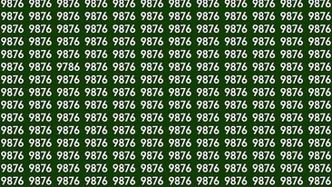 Test de perspicacitate | Găsiți numărul 9786 pierdut dintre numerele 9876 din imagine!