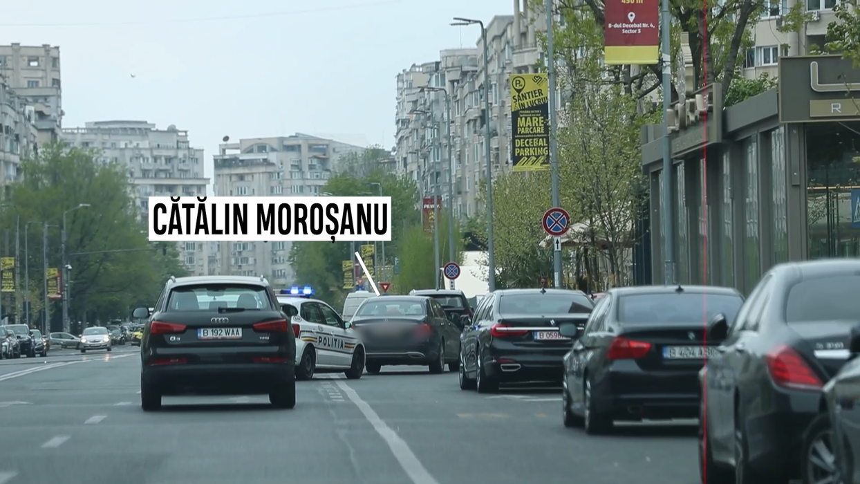 Cătălin Moroșanu, oprit de un echipaj pe Bulevardul Decebal