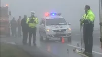 Accident grav pe DN1, la ieşirea din Capitală! Patru maşini s-au ciocnit violent, iar traficul este îngreunat, se circulă pe o singură bandă